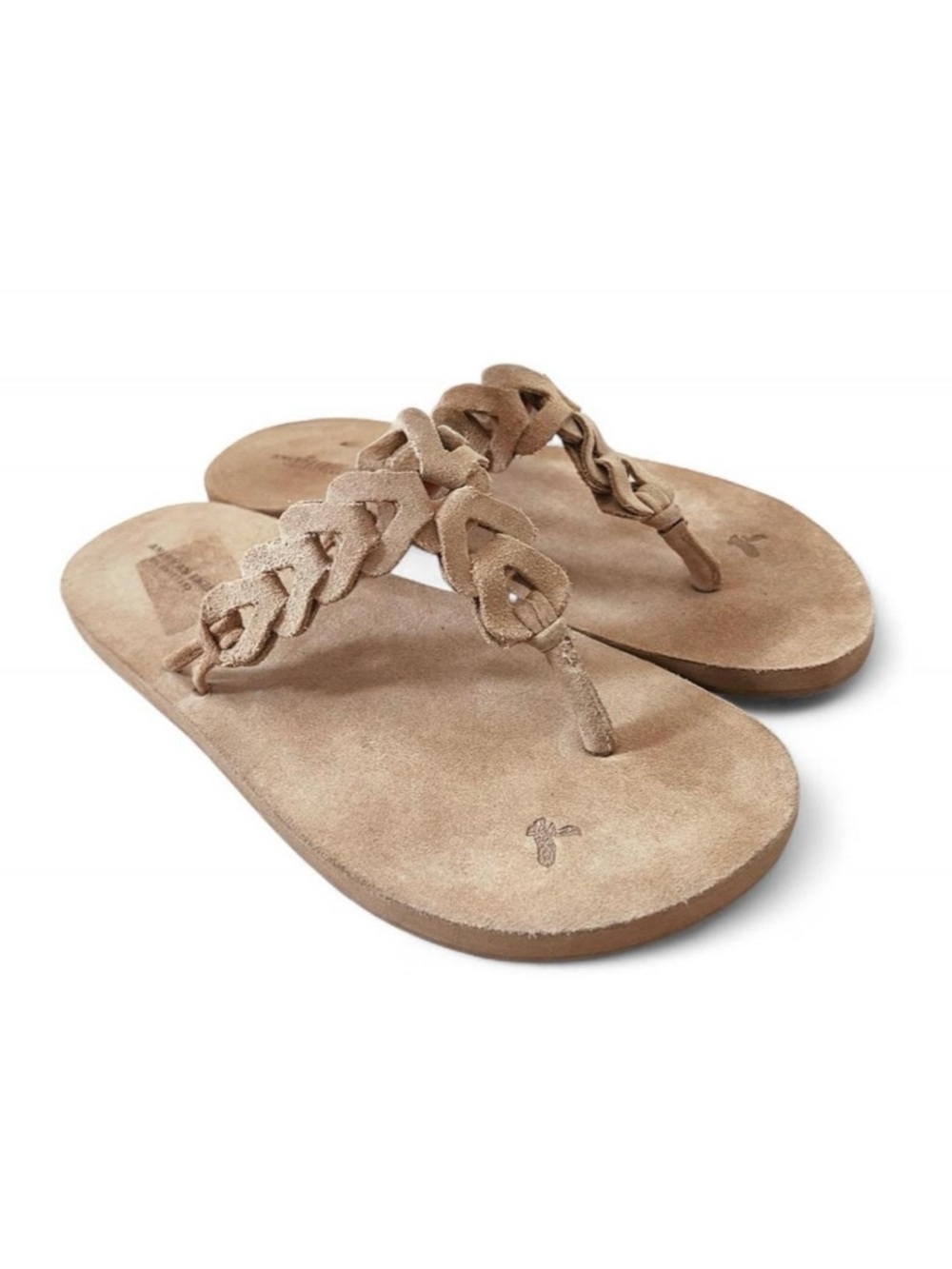 Vintage 2007 American Eagle | Genuine Suede Leather Braided Sandals